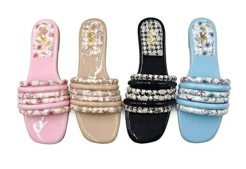 ABIBBAS DECORATIVE FLAT SANDALS